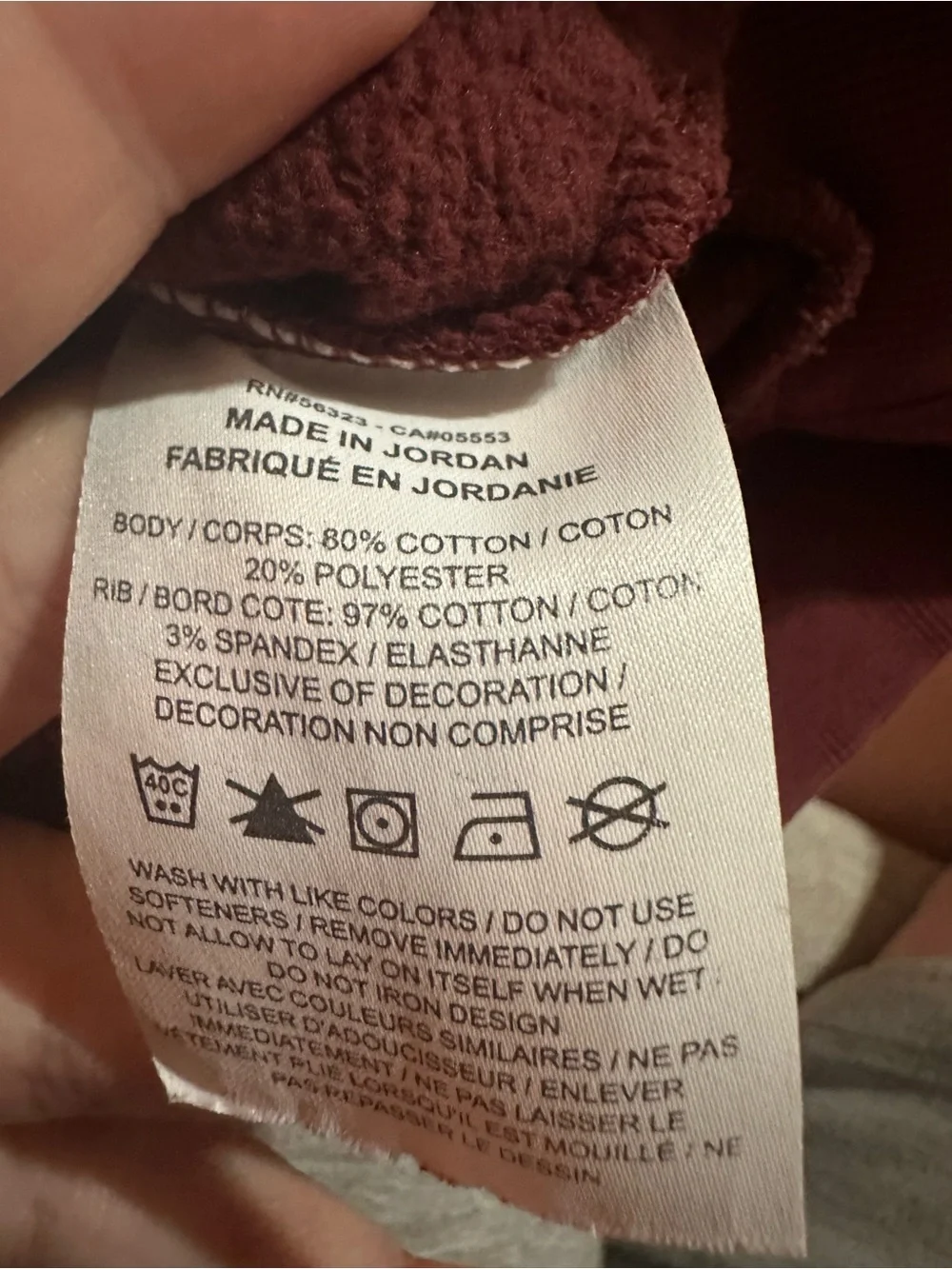 Nike Kids Maroon Hooded Pullover with White Logo